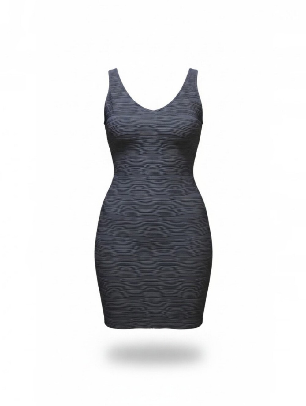 NWT NY Collection Charcoal Pleated Sheath Dress Size XL